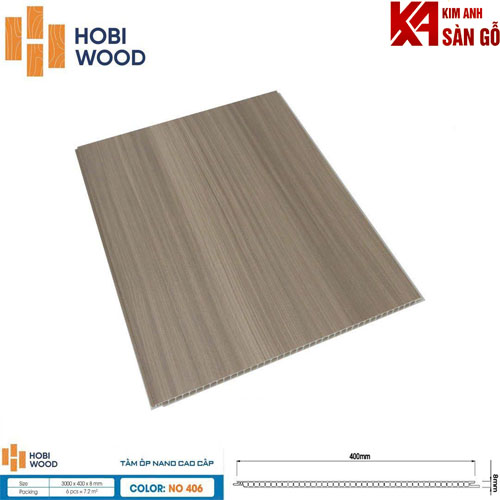 Tấm Ốp Tường Nano Hobi wood NO 406